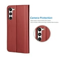 thumbnail image 6 of Galaxy S23 Case, Samsung Galaxy S23 Wallet Case, Galaxy S23 Leather Case, Tekcoo PU Leather Folio Flip Cover Magnetic Closure TPU Shockproof Protective Case Kickstand Strap -Wine Red, 6 of 11