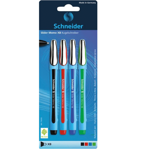 Empaque Con 4 Bolígrafos Surtidos Schneider