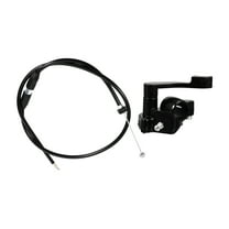 HEATSHAKING Thumb Throttle Cable 1 Set Black Aluminum Motorcycle Throttle Lever For Dirt Bike
