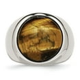 thumbnail image 4 of Chisel  Stainless Steel Polished Tiger's Eye Ring, 4 of 7
