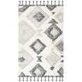 thumbnail image 7 of SAFAVIEH Kenya Jacqueline Geometric Diamonds Wool Area Rug, Grey/Black, 5' x 8', 7 of 7