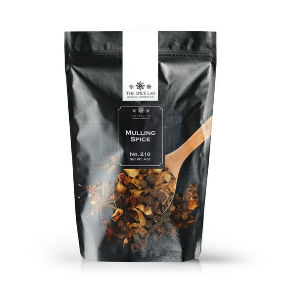 The Spice Lab Mulling Spice - All Natural Kosher Non GMO Gluten Free Spice - 4 oz Resealable Bag - 5210