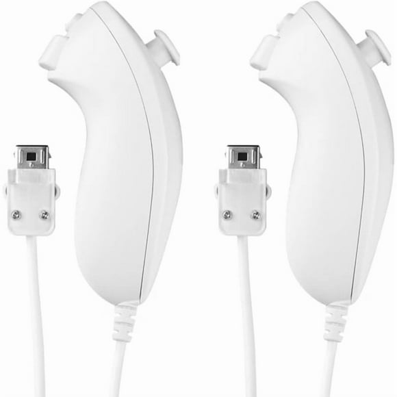 2-pack Nunchuck Controllers for Wii, Nunchuk Joystick Remote Control Game C
