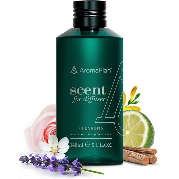AromaPlan 24 Knights Aroma Oil | Natural & Vegan Diffuser Oil for Aromatherapy (5 fl oz, 148 ml)