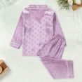 thumbnail image 5 of XDZJLR Girl'S Outfits Boys Long Sleeve Dot Tops T Shirt Pants Casual Set, 5 of 7