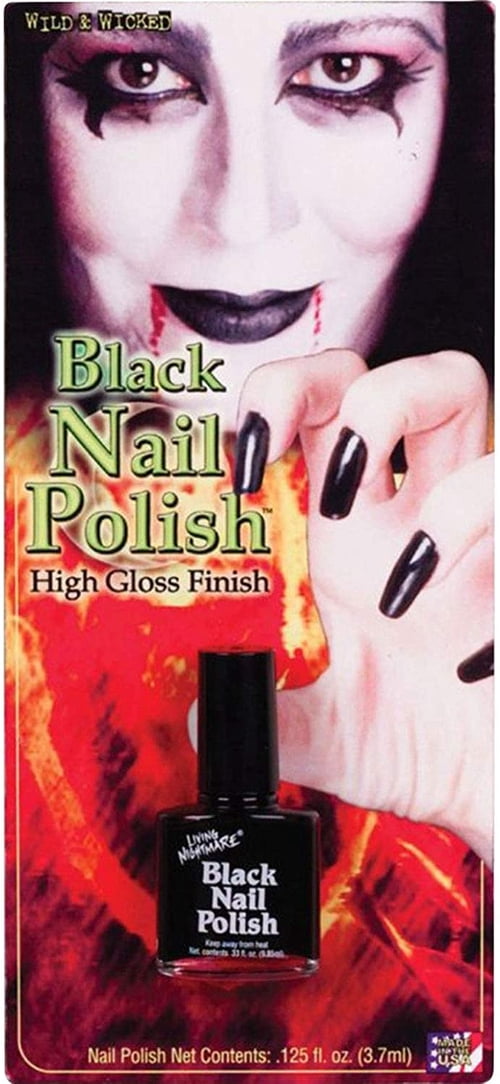 Black Nail Polish Halloween Makeup