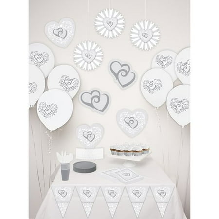 Way to Celebrate Wedding Decor Kit, White