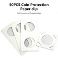Virwir 50pcs Coin Holders for Collectors Cardboard Coins Flips Sleeves
