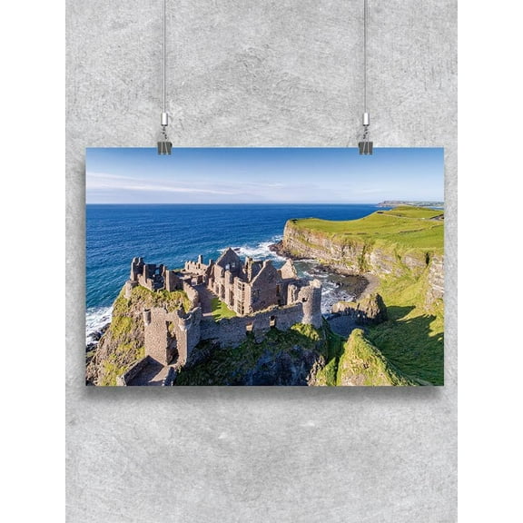 Dunluce Castle Ruins Poster -Image by Shutterstock