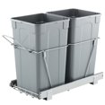 thumbnail image 1 of STAWAY Double 27QT Pullout Trash Can - Under Cabinet Hidden Bin for Kitchen, Easy Installation, Durable Steel Rails, Perfect for Waste Sorting & Organization, 1 of 9