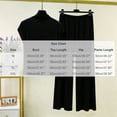 thumbnail image 6 of FRSASU Womens Pajamas Sets 2 Piece Lounge Set Mock Neck Short Sleeve Tops Long Pants Comfy Soft Pjs Loungewear with Pockets White, 6 of 9