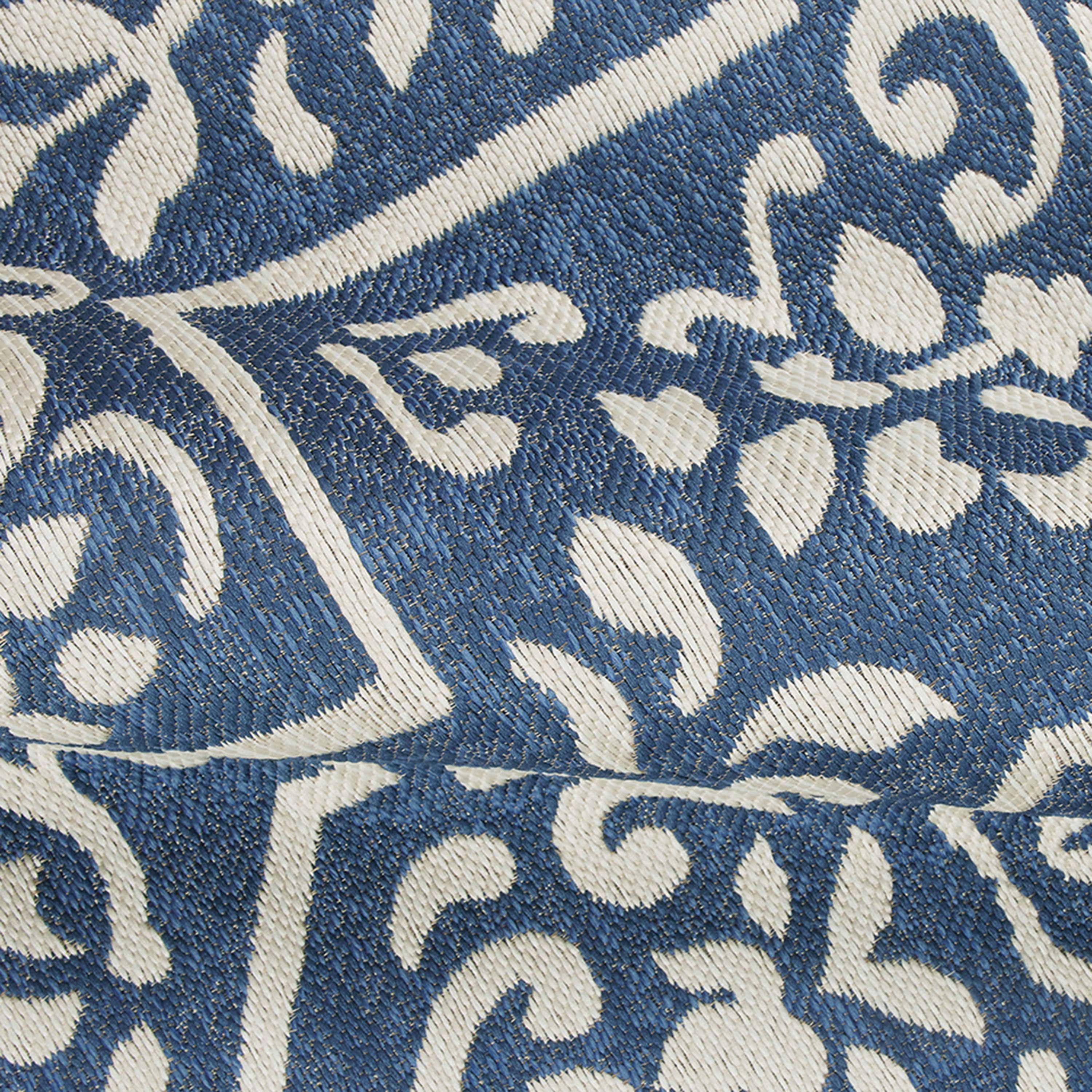 Mainstays 5' x 7' Blue Traditional Medallion Outdoor Rug