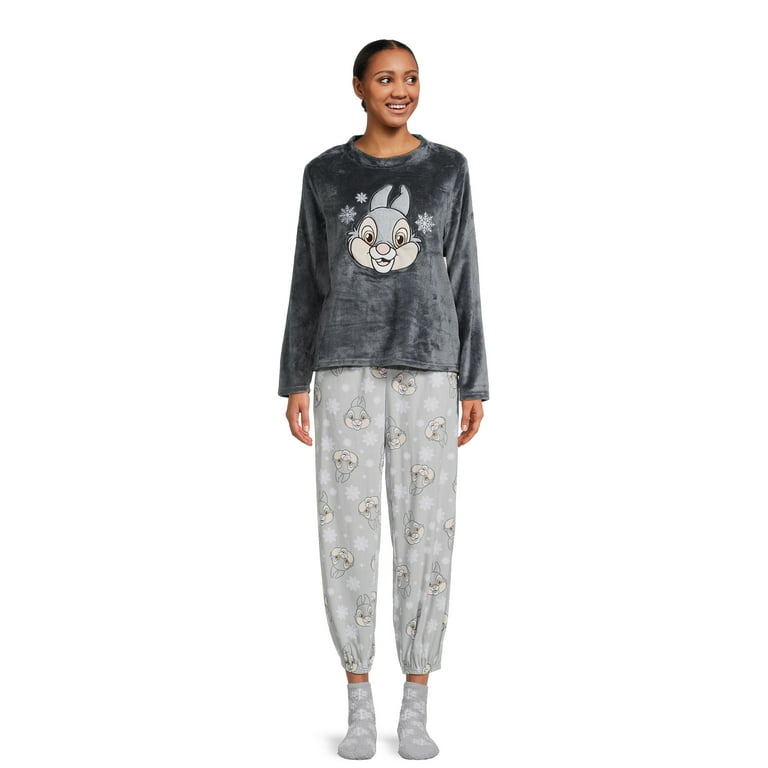 Disney Women s Thumper Long Sleeve Top Pants and Socks 3 Piece Gift Set Sizes XS 3X