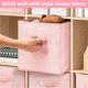 thumbnail image 5 of Storage Cubes Criusia, tela resistente, 28 cm, paquete de 8 unidades, color rosa, 5 of 8