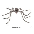 thumbnail image 2 of Giant Hairy Halloween Spider - Extra Large Realistic Scary Spider Decor for Outdoor Yard, Haunted House & Party Props (Grey) 78.7", 2 of 4
