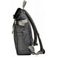 thumbnail image 4 of Harvest Label 2-Tone Rolltop Backpack Casual Sports Everyday Outdoor Daypack Gun-Metal, 4 of 4