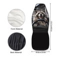 thumbnail image 7 of Jeiento Funny Raccoon Driver Car Seat Covers Comfortable Front Car Seat Covers Elastic Fabrics Automotive Interior Accessory Universal Fit Most Cars SUV, 7 of 7