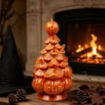 thumbnail image 4 of Cadancy Halloween Decorations Ceramic LED Light Up Pumpkin Tree Ornament for Mantel Shelf Table Centrepiece Decor Spooky Seasonal Home Decor Night Light Holiday Gift, 4 of 8