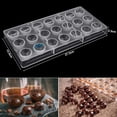 thumbnail image 2 of Moldes de chocolate Moldes de policarbonato para dulces Moldes de plástico para chocolate con 21 orificios de rosca de medio tornillo reutilizables Sincero  Hogar, 2 of 5