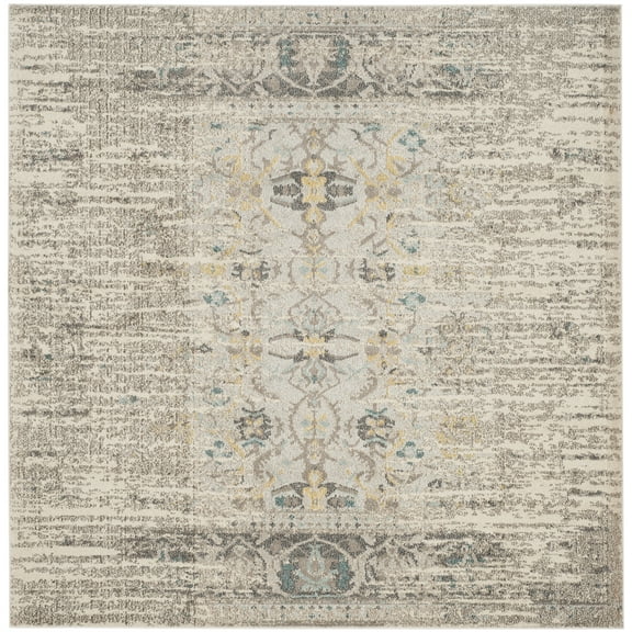SAFAVIEH Monaco Elsdon Abstract Area Rug, Grey/Multi, 9' x 9' Square