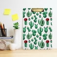 thumbnail image 5 of FMSHPON Green Cactus Tropical Succulent Plant Clipboard Hardboard Wood Nursing Clip Board and Pull for Standard A4 Letter 13x9 inches, 5 of 7