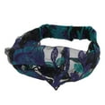thumbnail image 5 of Unique Bargains 1 Pc Headband Flowers Lace Wide Hairband for Women Blue, 5 of 5