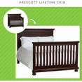 thumbnail image 4 of Full-Size Conversion Kit Bed Rails for Baby Cache Cribs (Rosewood), 4 of 6