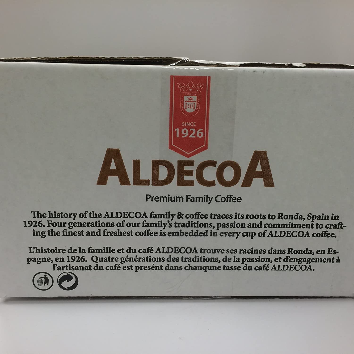 Aldecoa Intense Roast Coffee Pods, Bold, Smooth & Full-Bodied Flavor | 80 Count Compatible K-Cups