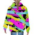 thumbnail image 2 of Mercatoo Kids' Hoodies Youth Girls Color Blocking Hooded Sweatshirt with Pocket Pullover Long Sleeve Tops Sweater, 2 of 7