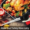 thumbnail image 5 of Turkey Baster With Cleaning Brush - Food Grade Syringe Baster For Cooking & Basting With Detachable Round Bulb, 5 of 5