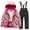 1, variant on Kids Lined Ski Jacket Pants Set Winter Snowboarding Rain Coats Girls Boys Winter Warm Snow Suits Lovely Dailywear