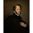 thumbnail image 2 of Rafał Hadziewicz 12x14 Black Ornate Wood Framed Double Matted Museum Art Print Titled: Portrait of Antoni Wentzel (1839), 2 of 5
