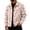 01#Beige, variant on Men's Christmas Reindeer Snowflake Square Frame Print Corduroy Jacket, Lapel Long Sleeve Snap Button Coat, Casual Loose Fit Fall Winter Outerwear S