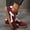 Red, variant on Gum Sole Sneakers For Women Classic Retro, Retro Color Block Shoes Casual Tennis Style, Leather Walking Footwear Anti Slip Comfort, Flat Skate Trainers For Daily Sport