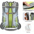 thumbnail image 5 of Maelstrom Hiking Backpack,Camping Backpack,40L Waterproof Hiking Daypack with Rain Cover,Lightweight Travel Backpack,Grey, 5 of 10