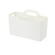 thumbnail image 2 of Cesta de almacenamiento transparente para baño - Cesta pequeña rectangular para almacenamiento de artículos varios para el hogar, 2 of 8
