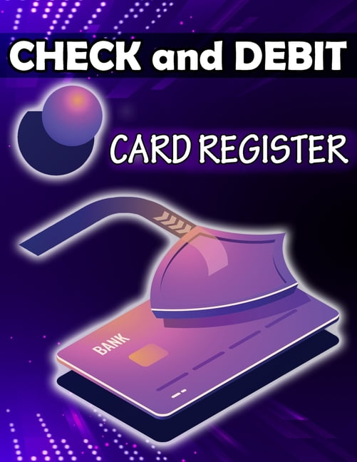 check and debit card register simple account tracker