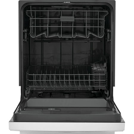 Frigidaire - 24" Front Control Built-In Plastic Tub Dishwasher with MaxDry 54 dBA - White