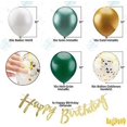 thumbnail image 4 of 60 globos YONGSHENG guirnalda de feliz cumpleaños decoración de cumpleaños oro blanco y verde, 4 of 4