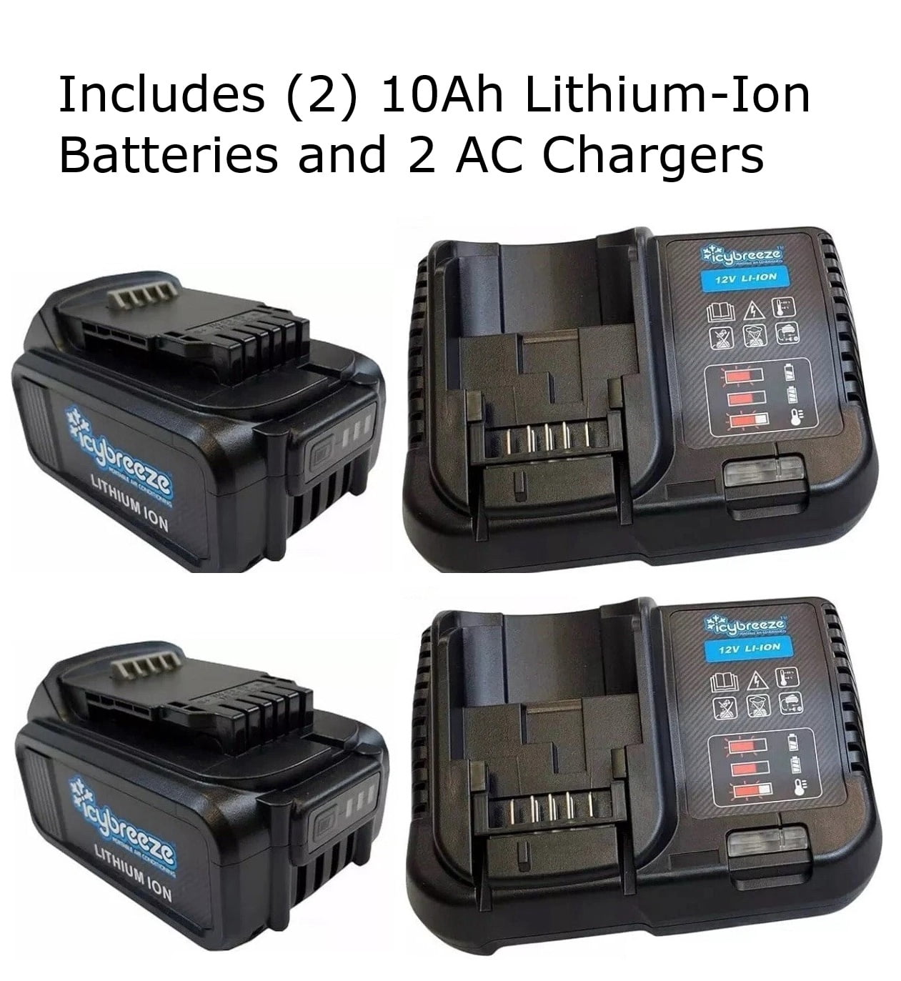 IcyBreeze Ultimate Cooler Portable/Travel 12V AC Air Conditioner and Cooler (Ultimate - with Bonus Accessories)