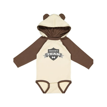 

Inktastic Banner Groom s Team Gift Baby Boy or Baby Girl Long Sleeve Bodysuit