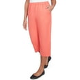 thumbnail image 3 of Alfred Dunner Womens Patch Pocket Elastic Waistband Capri Pant, 3 of 4