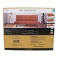 thumbnail image 2 of Sofá Cama Mainstays Tipo Piel Desplegable Camello, 2 of 4