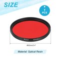 thumbnail image 2 of Filtro de lente Uxcell de 2.4" Filtro rojo completo para fotografía de cámara, 2 of 6