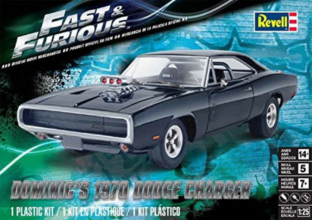 revell fast & furious dominic's 1970 dodge charger plastic model kit