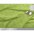 thumbnail image 2 of Soimoi Coton Jersey Feuilles et Rouges Baies Fruits Tissu Imprimé par la Cour 58 Pouces de Large, 2 of 4