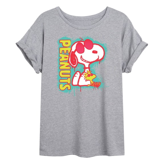 Peanuts - Peanuts Snoopy Woodstock - Women's Oversized T-Shirt