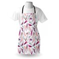 thumbnail image 3 of Feathers Apron Mix Feather Motifs in Romantic Feminine Inspired Colors Outer Wing Covert Theme, Unisex Kitchen Bib Apron with Adjustable Neck for Cooking Baking Gardening, Pink Purple, by Ambesonne, 3 of 3