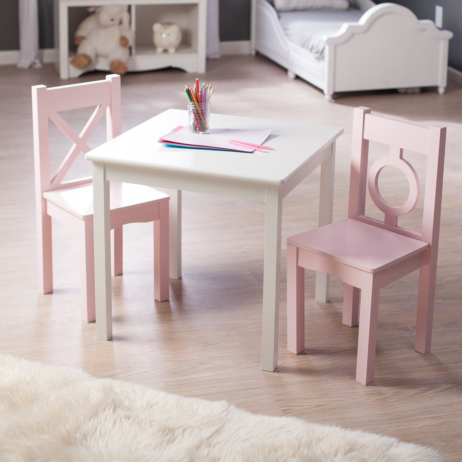 Lipper Hugs and Kisses Table and 2 Chair Set