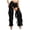Black, variant on Mens Western Cowboy Chaps Pant Vintage Gothic Fringe Pants Adjustable Buckles Motorcycle Biker Trousers Dark Brown L